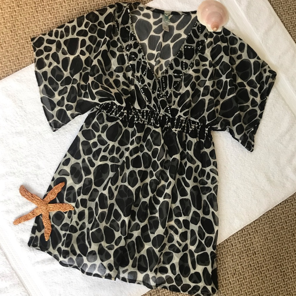 🌞2/$15🌞 Printed Sheer Coverup